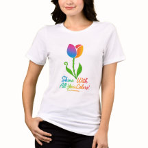 Färgfull tulip ’Shine All Year’ Girls’ T-Shirt