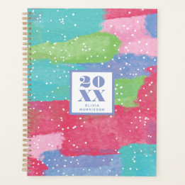 Färgfull turkos, Rosa & röd Abstrakt Art