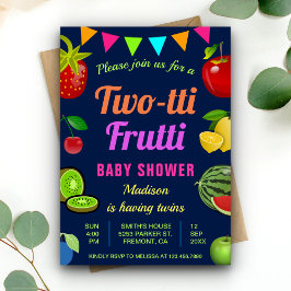 Färgfull Twillingar i Tutti Frutti Babykläder Inbj Inbjudningar