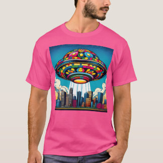 Färgfull Ufo T Shirt