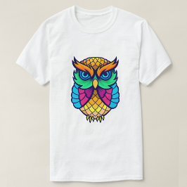 Färgfull Uggla T Shirt