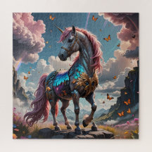 Färgfull Unicorn Puzzle