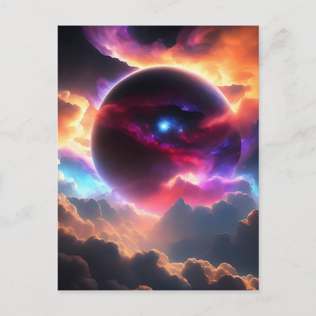 Färgfull universell vykort (Framsida)