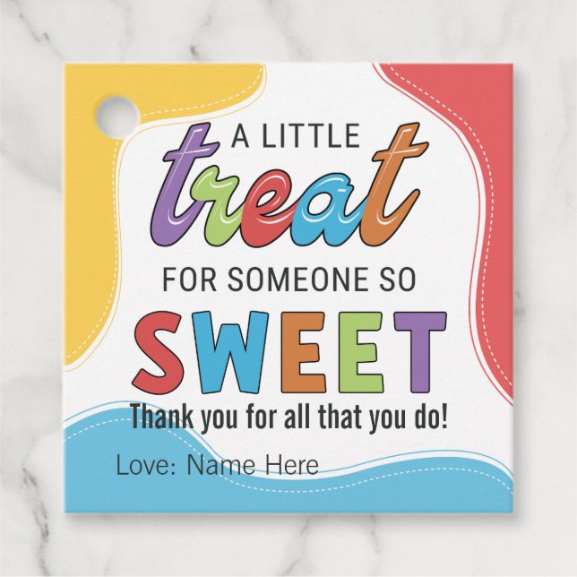 Färgfull uppskattning Tack för att du har svetsat  Gåvor Etiketter (Framsida)