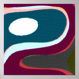 Färgfull Vågigt Abstrakt 612 Poster