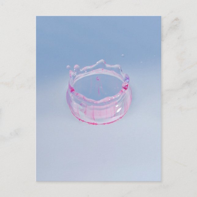 Färgfull Vatten Drop! Vykort (Framsida)