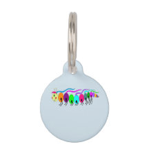 Färgfull vattenpelare