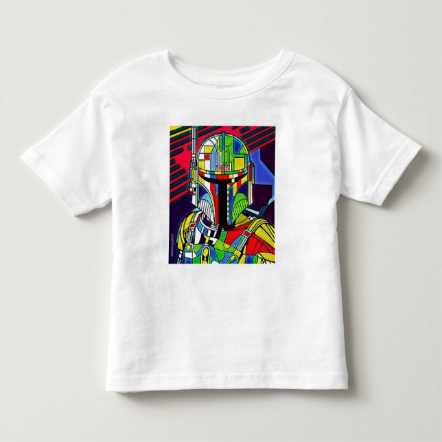 Färgfull Vector Robot Illustration T-Shirt (Framsida)