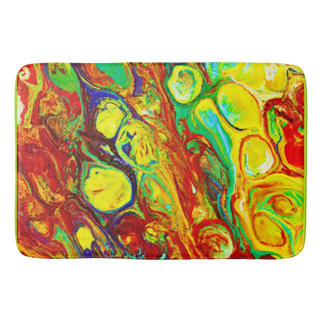 Färgfull vibrance Mönster Badrumsmatta (Framsidan)