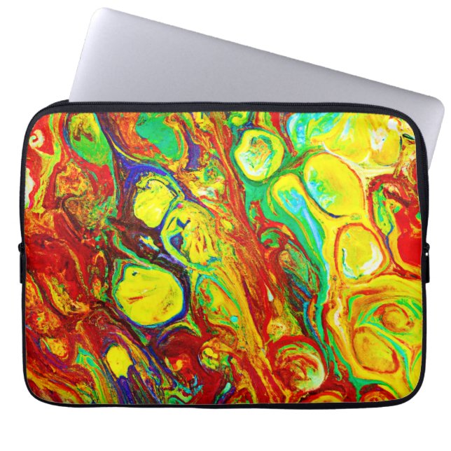 Färgfull vibrance Mönster Laptop Fodral (Framsidan)