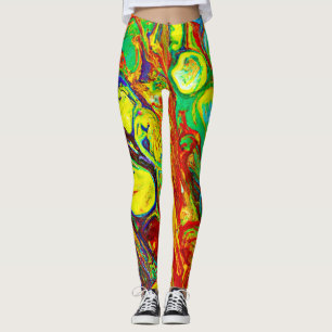 Färgfull vibrance Mönster Leggings