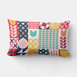 Färgfull vibrant Funky Lumbarkudde