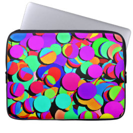 Färgfull Vibrant Retro Revival Mönster Laptop Fodral