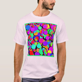 Färgfull Vibrant Retro Revival Mönster T Shirt