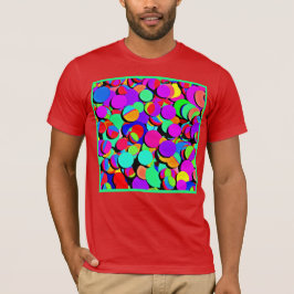 Färgfull Vibrant Retro Revival Mönster T Shirt