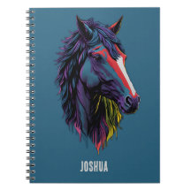 Färgfull Vild Stallion Urban Graffiti Art Journal