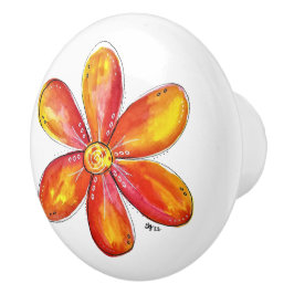 Färgfull vimatisk Orange och Gult Knopp