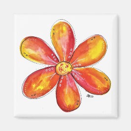 Färgfull vimatisk Orange och Gult Magnet