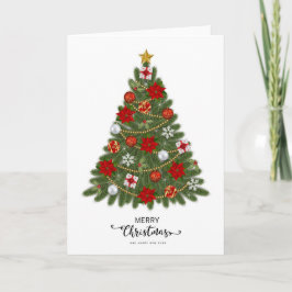 Färgfull Vintage Rustic God jul Helgdag Kort