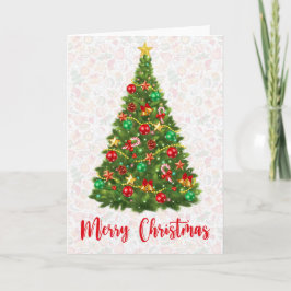 Färgfull Vintage Rustic God jul Helgdag Kort