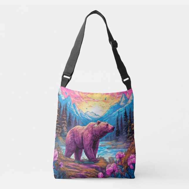 Färgfull Vintage utomhus Axelväska (Framsida)