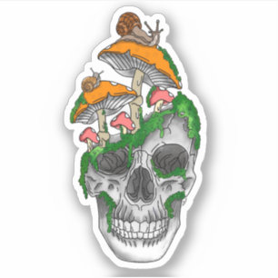 Färgfull vinylförslutning i Skull Klistermärken