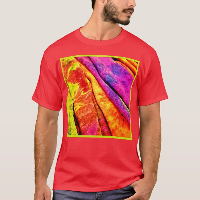 Färgfull VividAbstract Symphony T Shirt (Framsida)