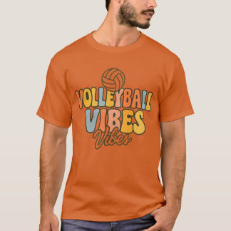 Färgfull volleyball Tee - Vintage 70-tal Vibe