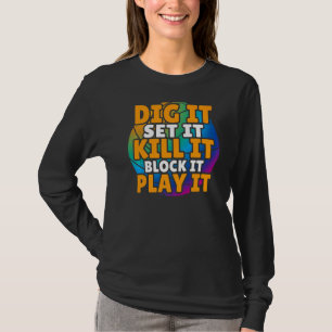 Färgfull volleyboll t shirt