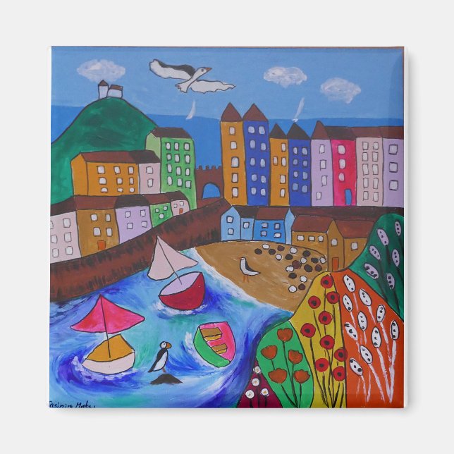 Färgfull vy av Tenby Magnet (Framsidan)