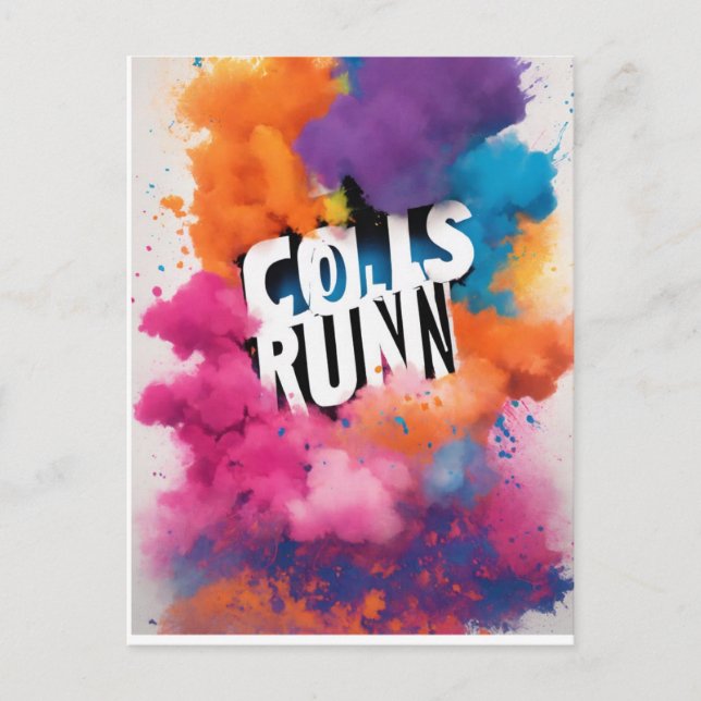 färgfull vykort (Framsida)