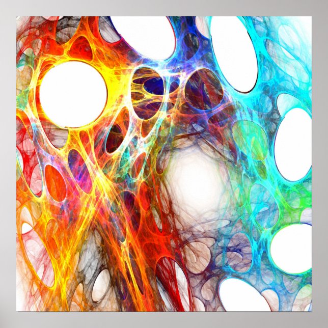 Färgfull webben - Poster (Framsidan)