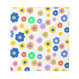 Färgfull Y2K liten blomma i Mönster Anteckningsblock