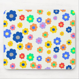 Färgfull Y2K liten blomma i Mönster Musmatta