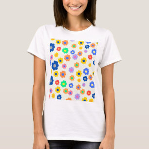 Färgfull Y2K liten blomma i Mönster T Shirt