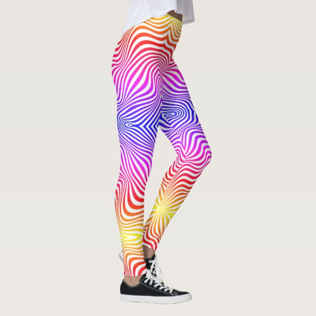 Färgfull zebra tryck leggings (Höger)