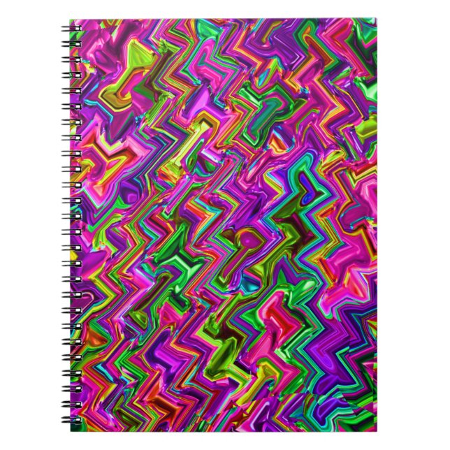 Färgfull Zigzag #2 - Anteckningsbok (Framsidan)