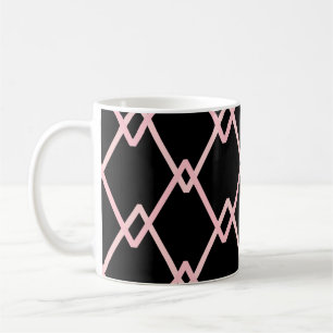 Färgfull zigzag strimlade bakgrunden till mönster. kaffemugg