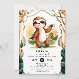 Färgfulla barn Sjunde födelsedag Inbjudningar