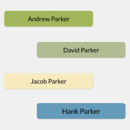 Färgfulla barn Smala Järn på vattentäta etiketter
