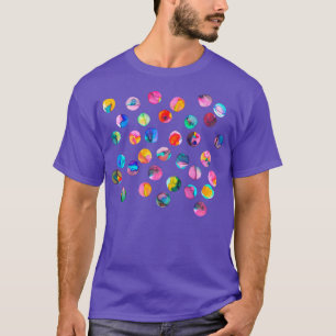 Färgfulla Bläck-punkter med flera färger T Shirt