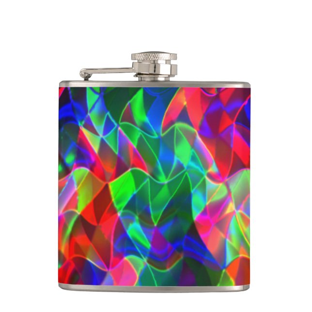 Färgfulla böjda trianglar eller färgader. fickplunta (Framsidan)