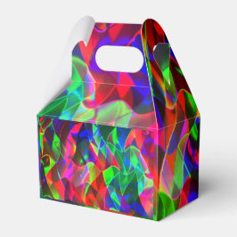 Färgfulla böjda trianglar eller färgader. presentaskar