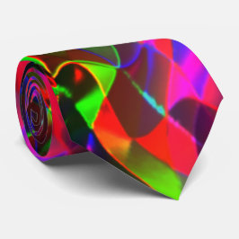 Färgfulla böjda trianglar eller färgader. slips