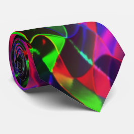 Färgfulla böjda trianglar eller ripplar, mörkaste. slips