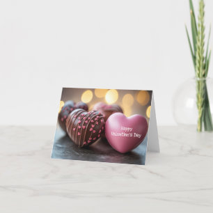 Färgfulla chokladkulor Alla hjärtans Hälsning Kort
