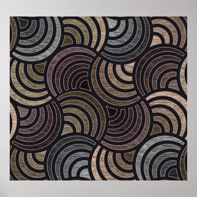 Färgfulla cirklar: högupplöst sömlöst struktur poster (Framsidan)