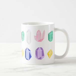 Färgfulla Crystals Mönster Kaffemugg