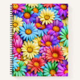 Färgfulla Daisy #49 - Spiral bärbar dator