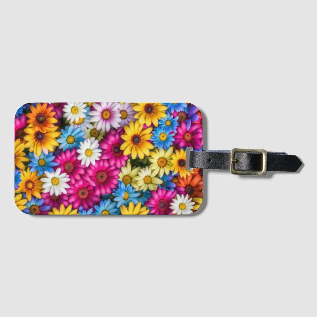 Färgfulla Daisy #55 - Bagagebricka (Framsida horisontal)